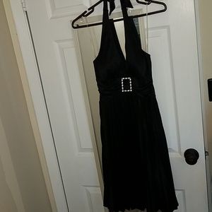 Beautiful Black pleated Halter dress